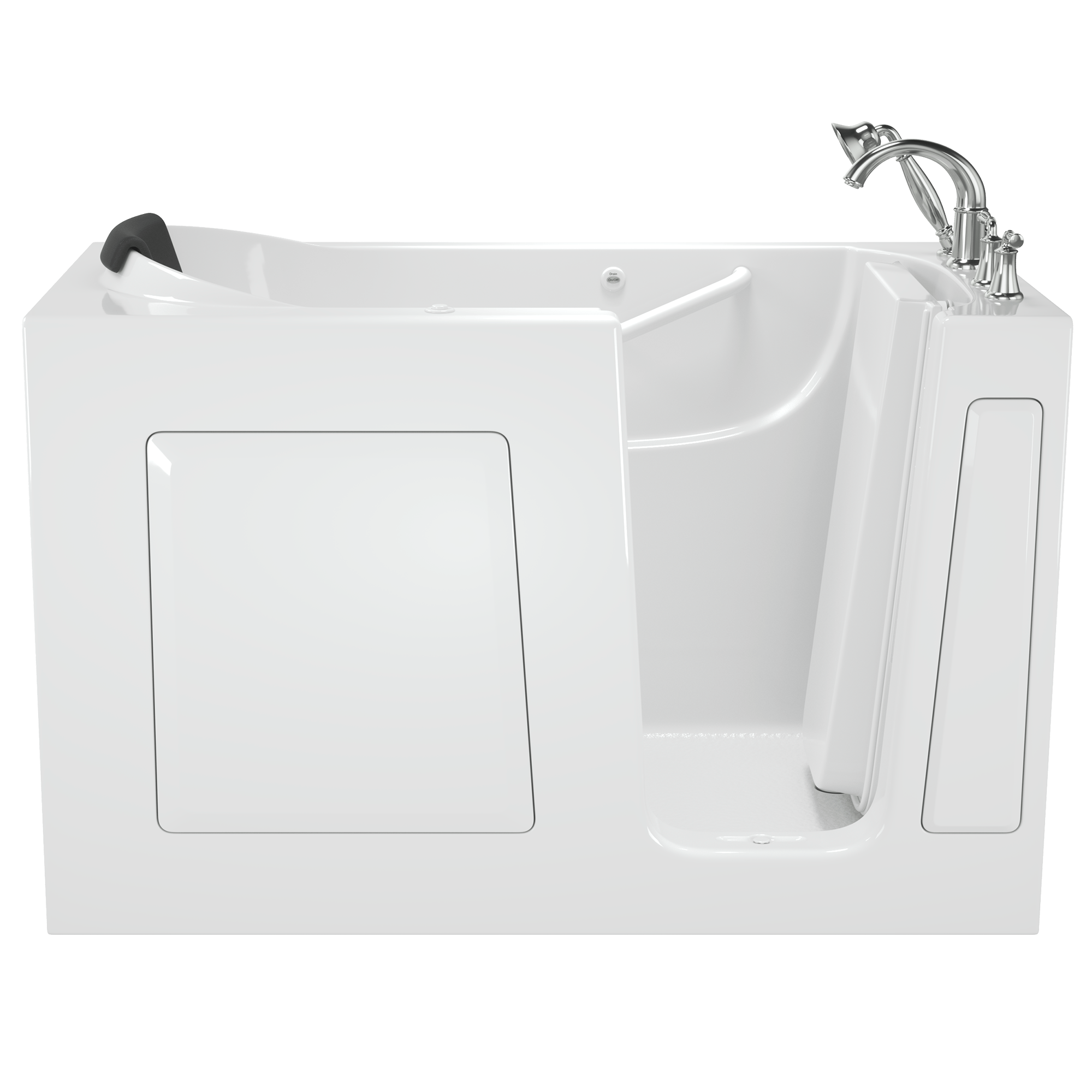 Gelcoat Premium Series 60x30 Inch Walk-In Bathtub with Air Massage System - Right Hand Door and Drain